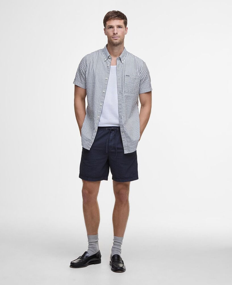 Barbour - Short Seersucker Relaxed Navy
