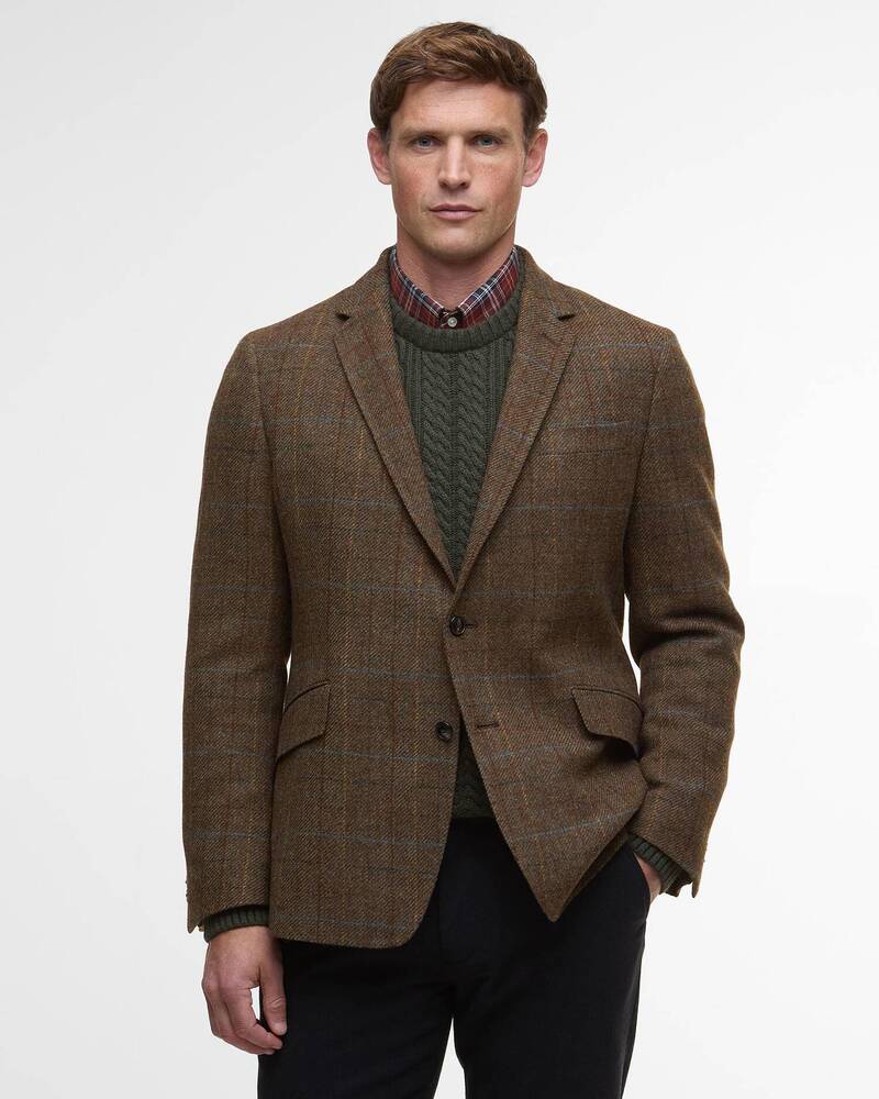 Barbour - Blazer Sullivan Moons Check Brown