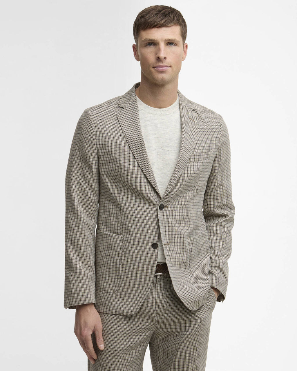 Barbour - Blazer Forstone Hounfstooth Stone