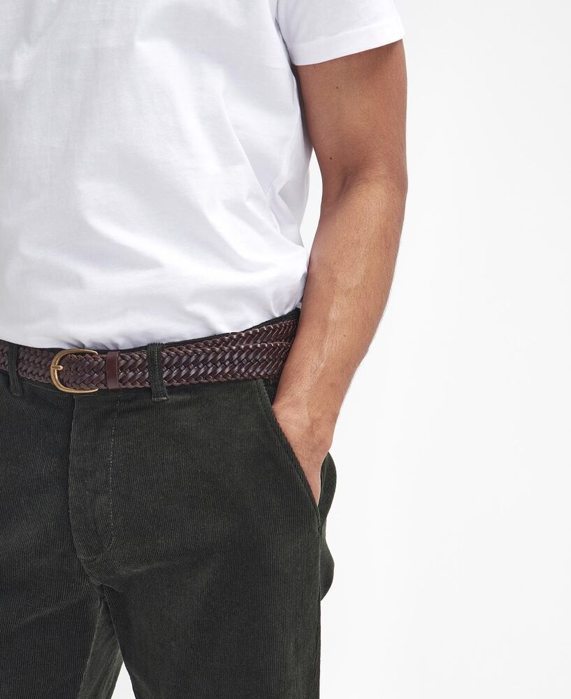 Barbour - Pantalon velours strech cord forest