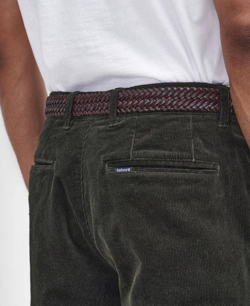 Barbour - Pantalon velours strech cord forest