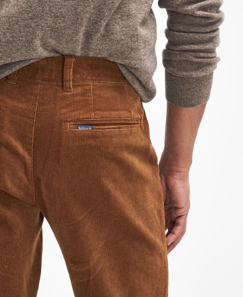 Barbour - Pantalon velours strech cord dark honey