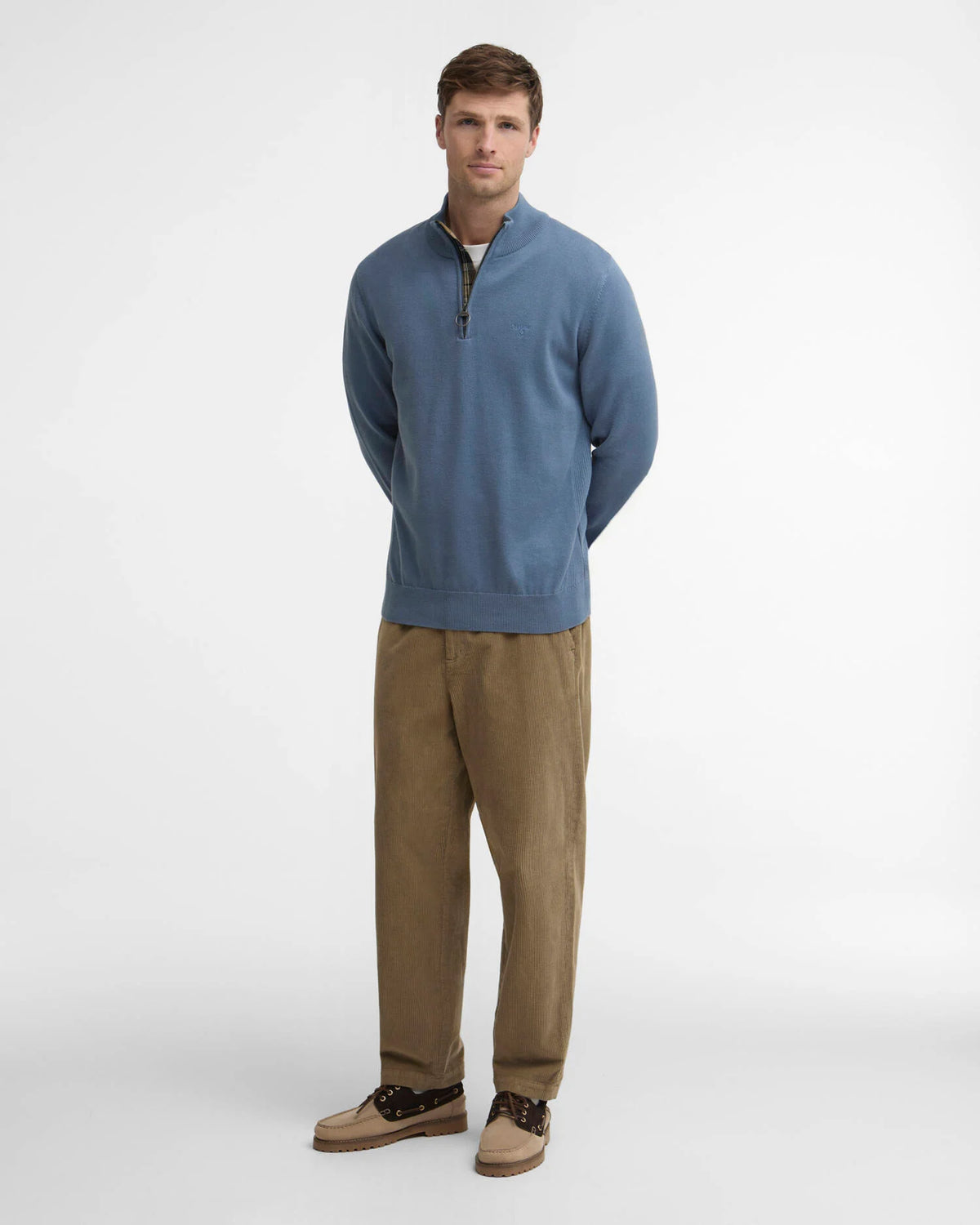 Barbour - Pantalon Strech Cord Relaxed Fit Mushroom