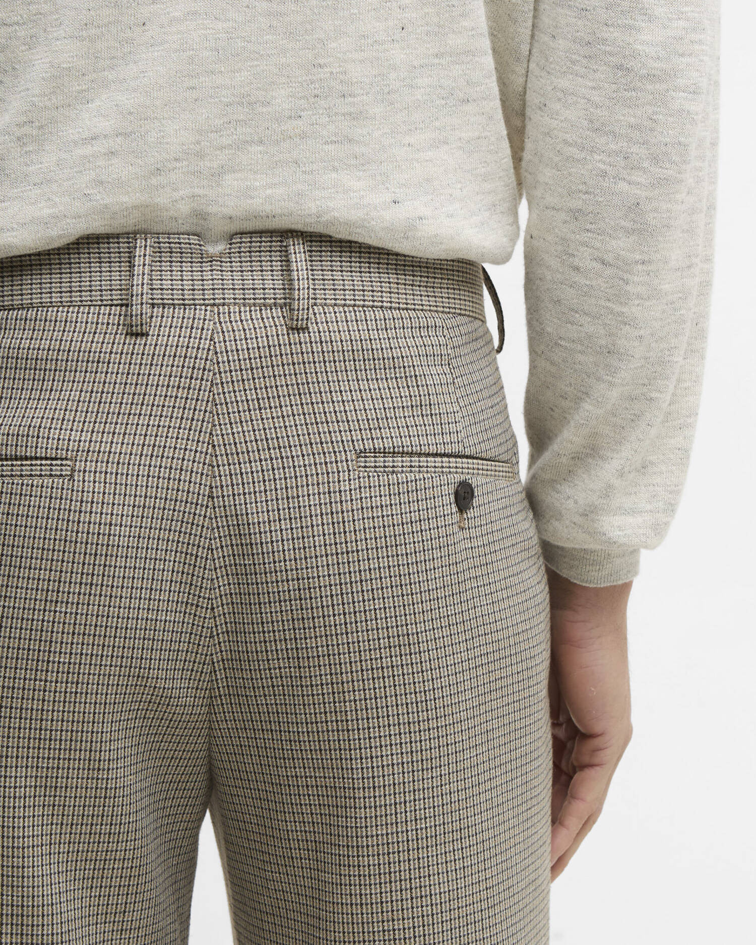 Barbour - Pantalon Forstone Houndstooth stone