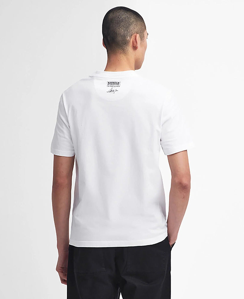 Barbour - T-shirt Keystone Graphic whisper white