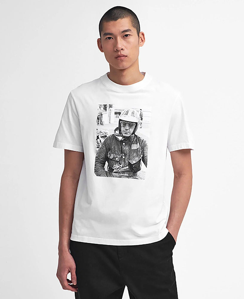 Barbour - T-shirt Keystone Graphic whisper white