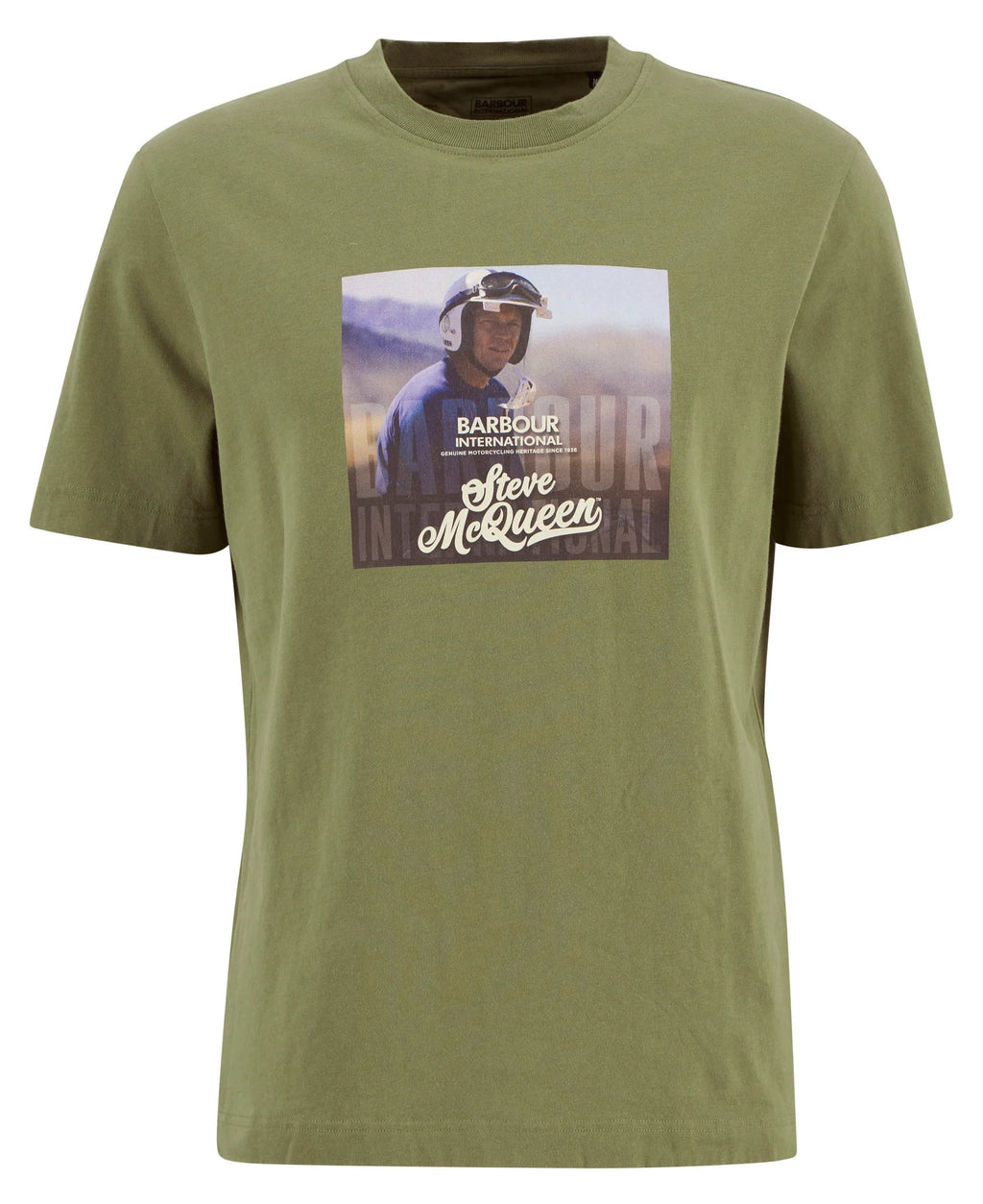 Barbour - T-shirt Steve McQueen Walde Graphic Olvine