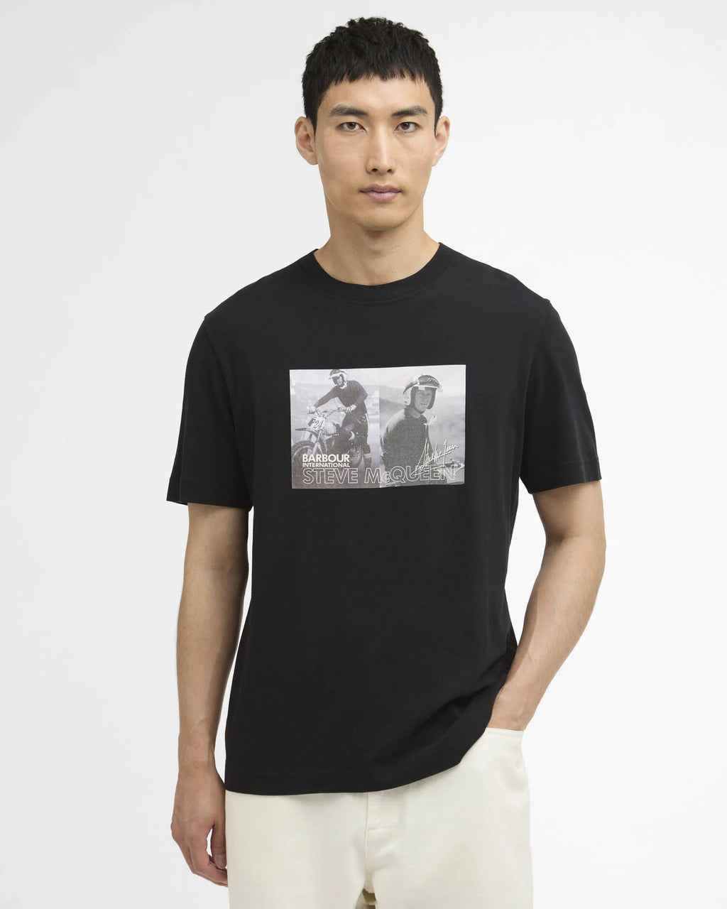 Barbour - T-shirt Steve McQueen Hellen Photographic Black