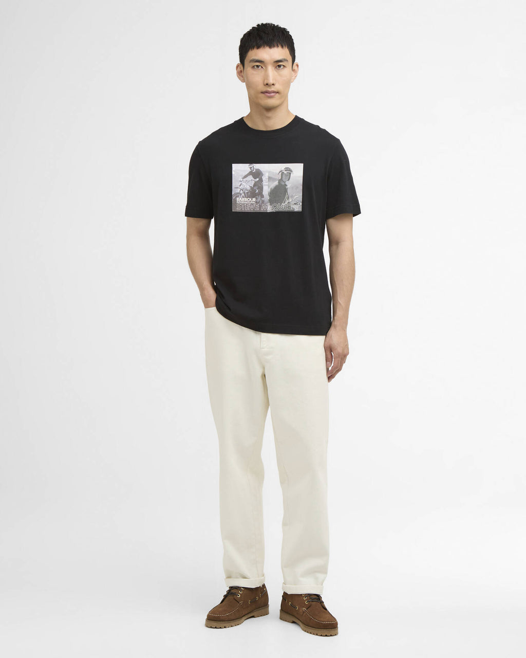 Barbour - T-shirt Steve McQueen Hellen Photographic Black