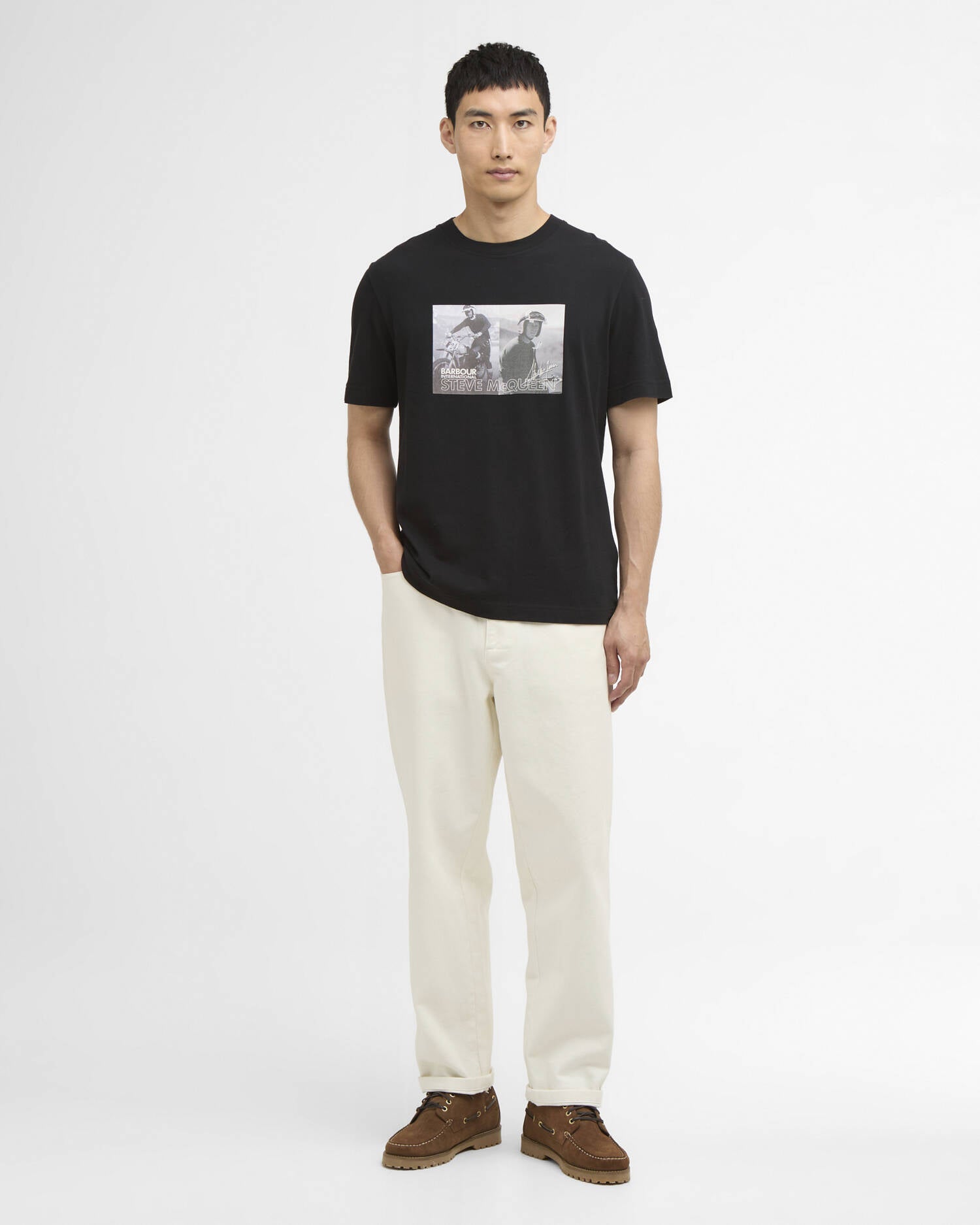 Barbour - T-shirt Steve McQueen Hellen Photographic Black