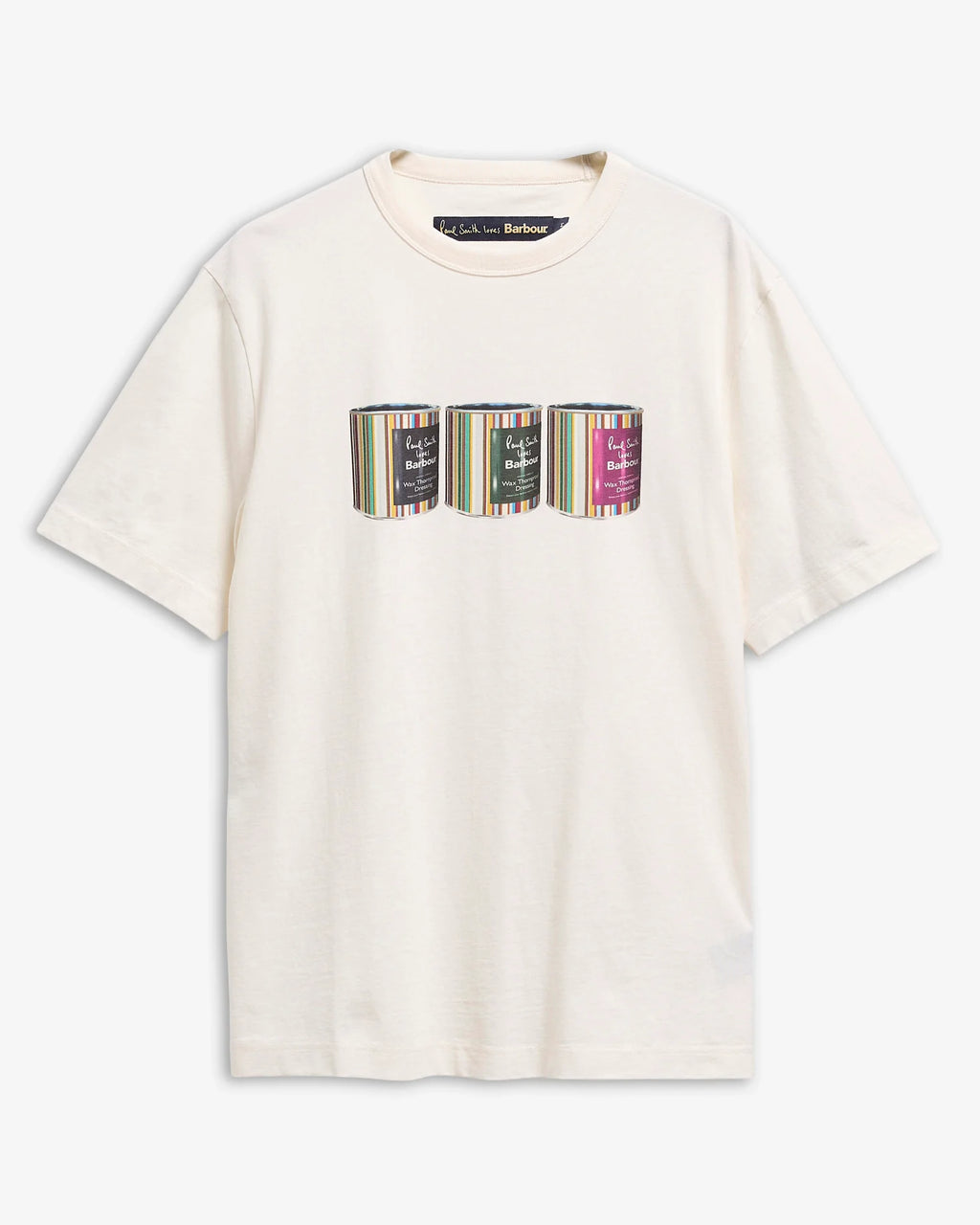 Barbour - Tee-shirt Tinned Barbour X Paul Smith Whisper White