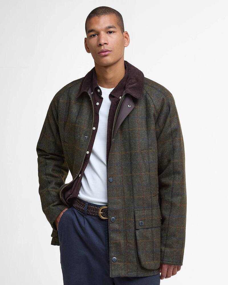 Barbour - Veste Bedale Check Wool Brown