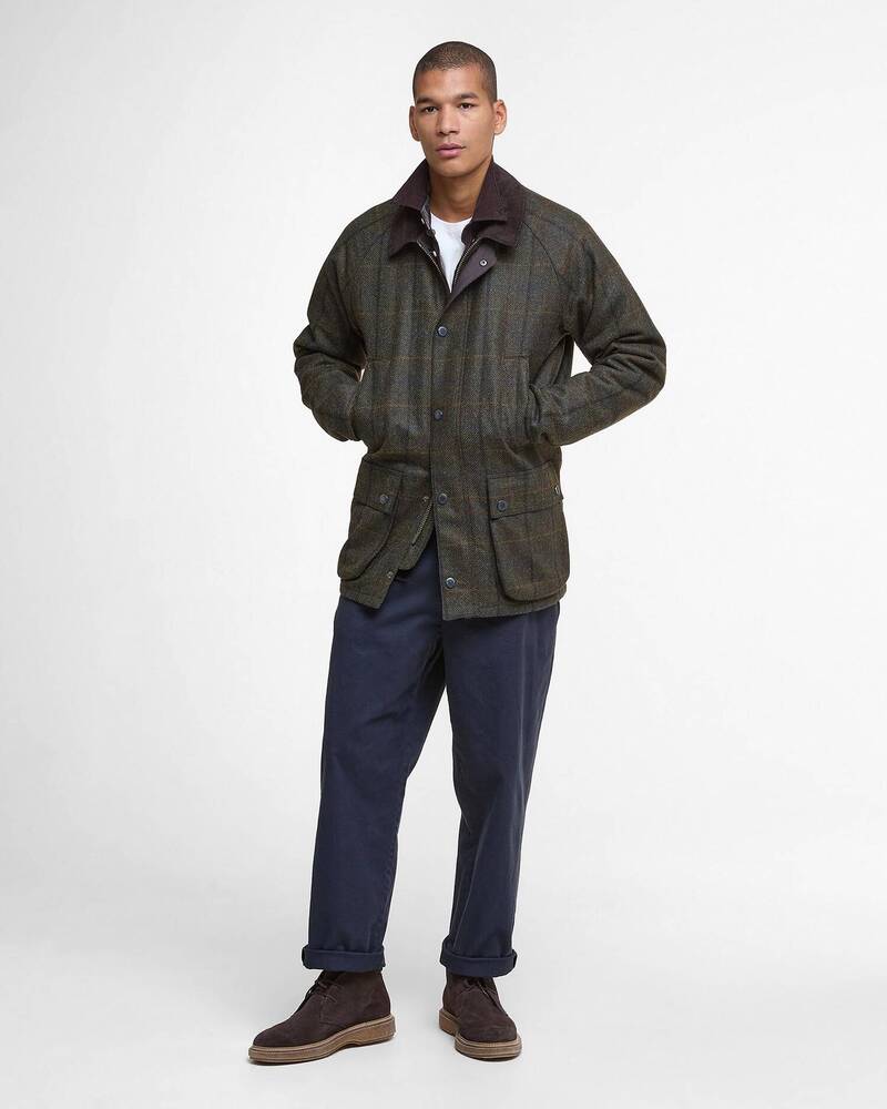 Barbour - Veste Bedale Check Wool Brown