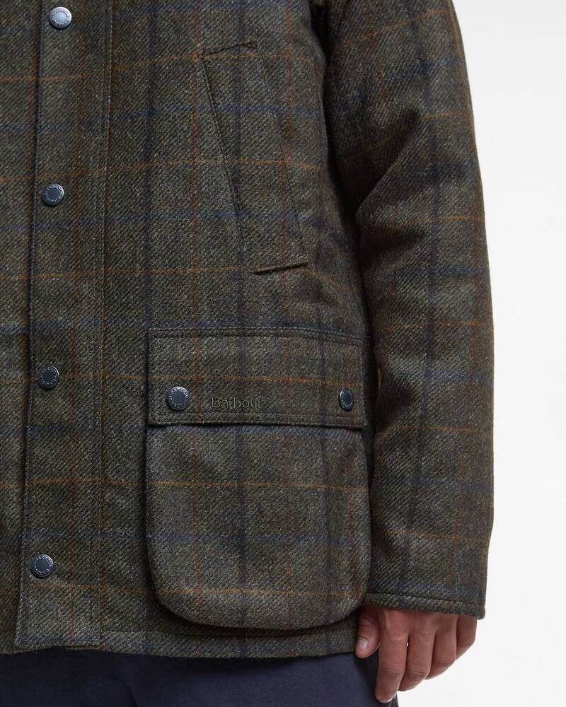Barbour - Veste Bedale Check Wool Brown