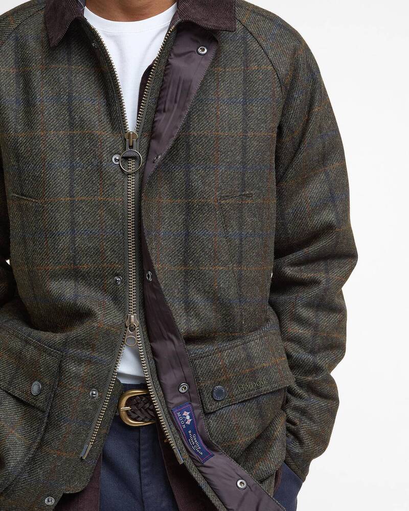 Barbour - Veste Bedale Check Wool Brown