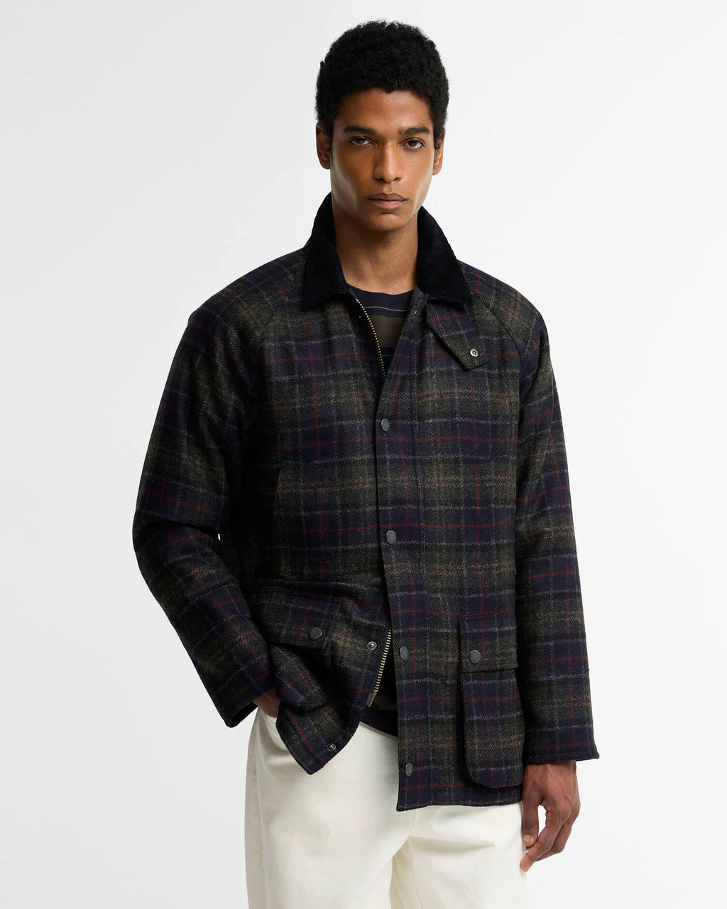 Barbour - Veste Tartan Wool Shadow Classic Tartan