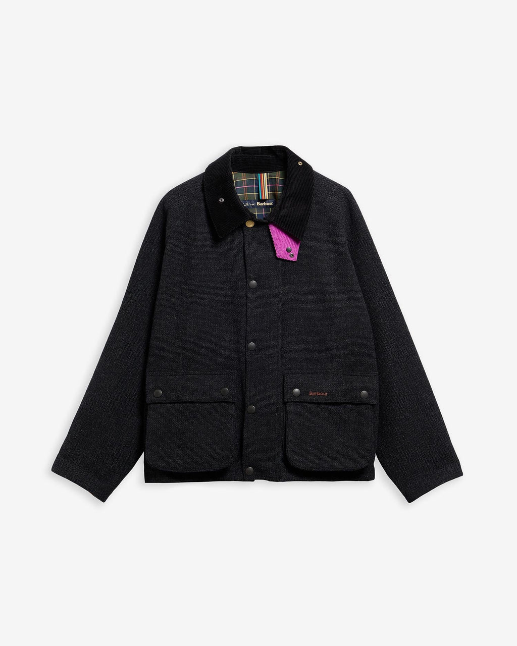 Barbour -Veste Transport Wool Barbour X Paul Smith Charcoal