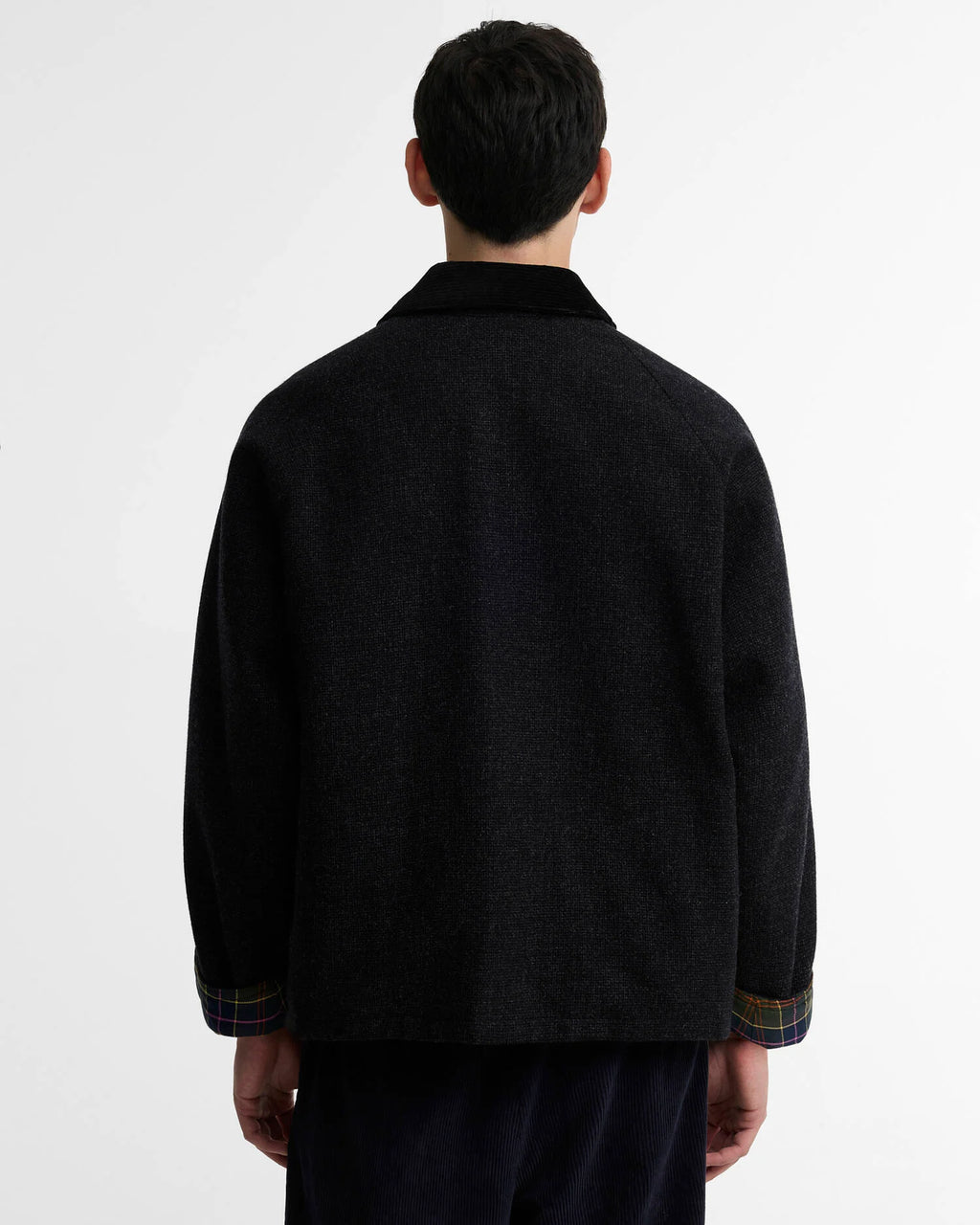 Barbour -Veste Transport Wool Barbour X Paul Smith Charcoal