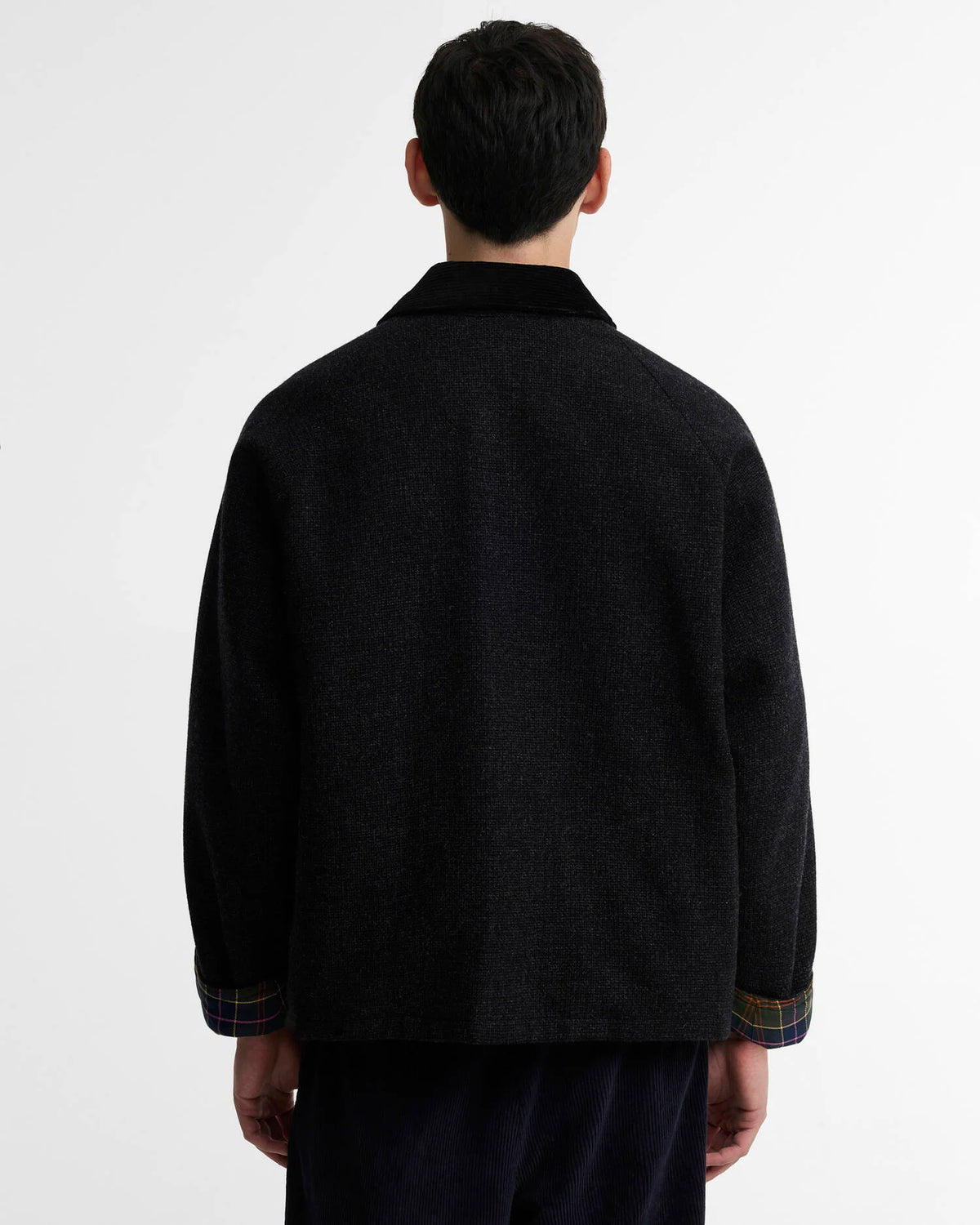 Barbour -Veste Transport Wool Barbour X Paul Smith Charcoal