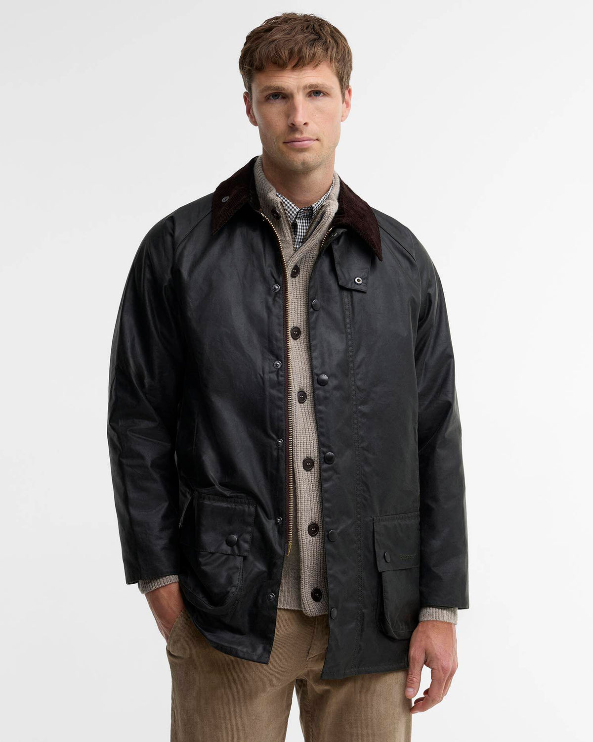 Barbour - Veste cirée Classic Beaufort Sage