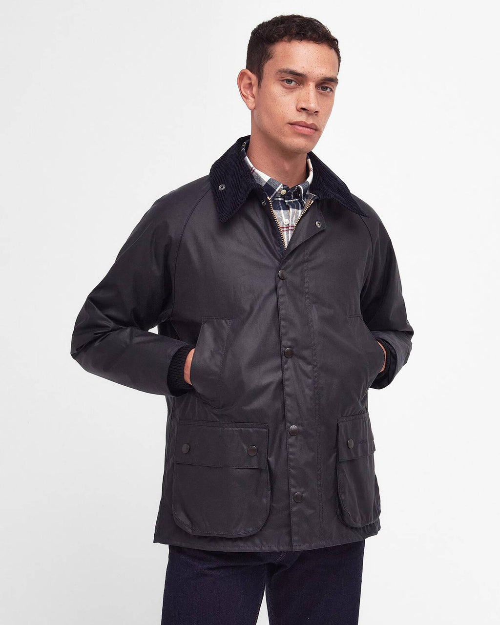 Barbour - Veste cirée Classic Bedale Navy