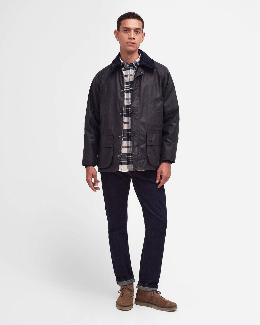 Barbour - Veste cirée Classic Bedale Navy