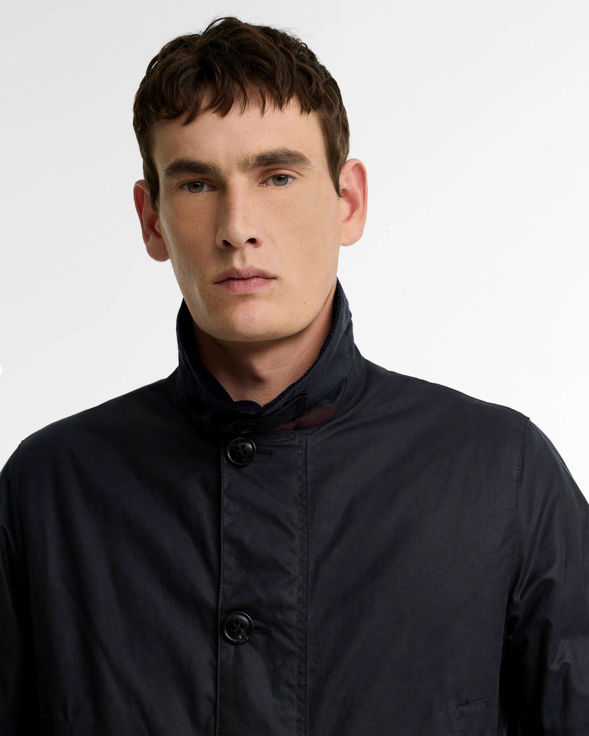 Barbour - Veste Waxed Mac Navy
