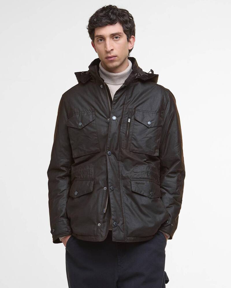 Barbour - Veste Winter Sapper wax Dark Brown / Midnight Oak