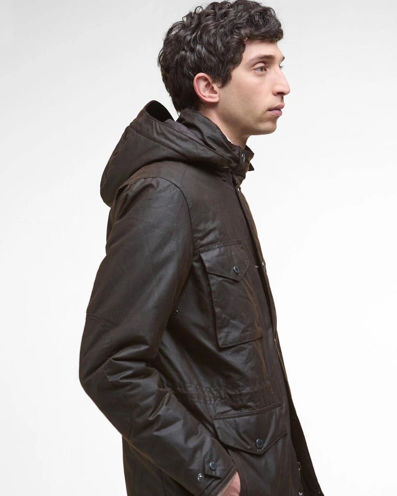 Barbour - Veste Winter Sapper wax Dark Brown / Midnight Oak