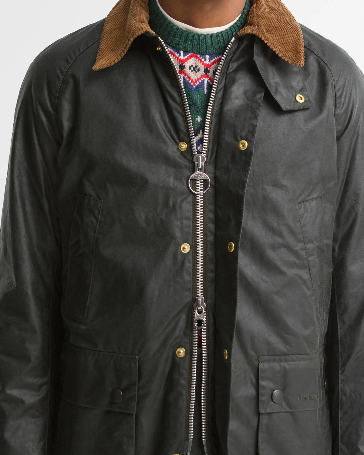 Barbour - Veste Festive Ashby Sage/Evergreen