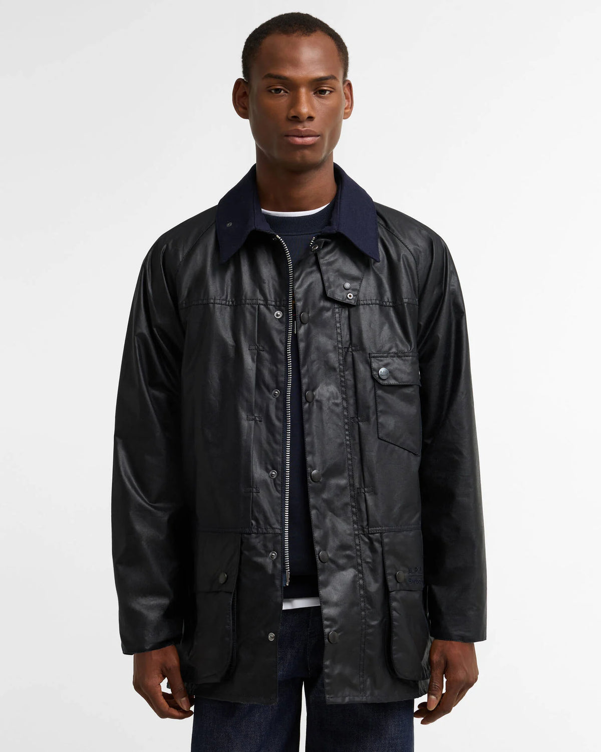 Barbour - VEste Beaufort Barbour x A.P.C. Dark Navy