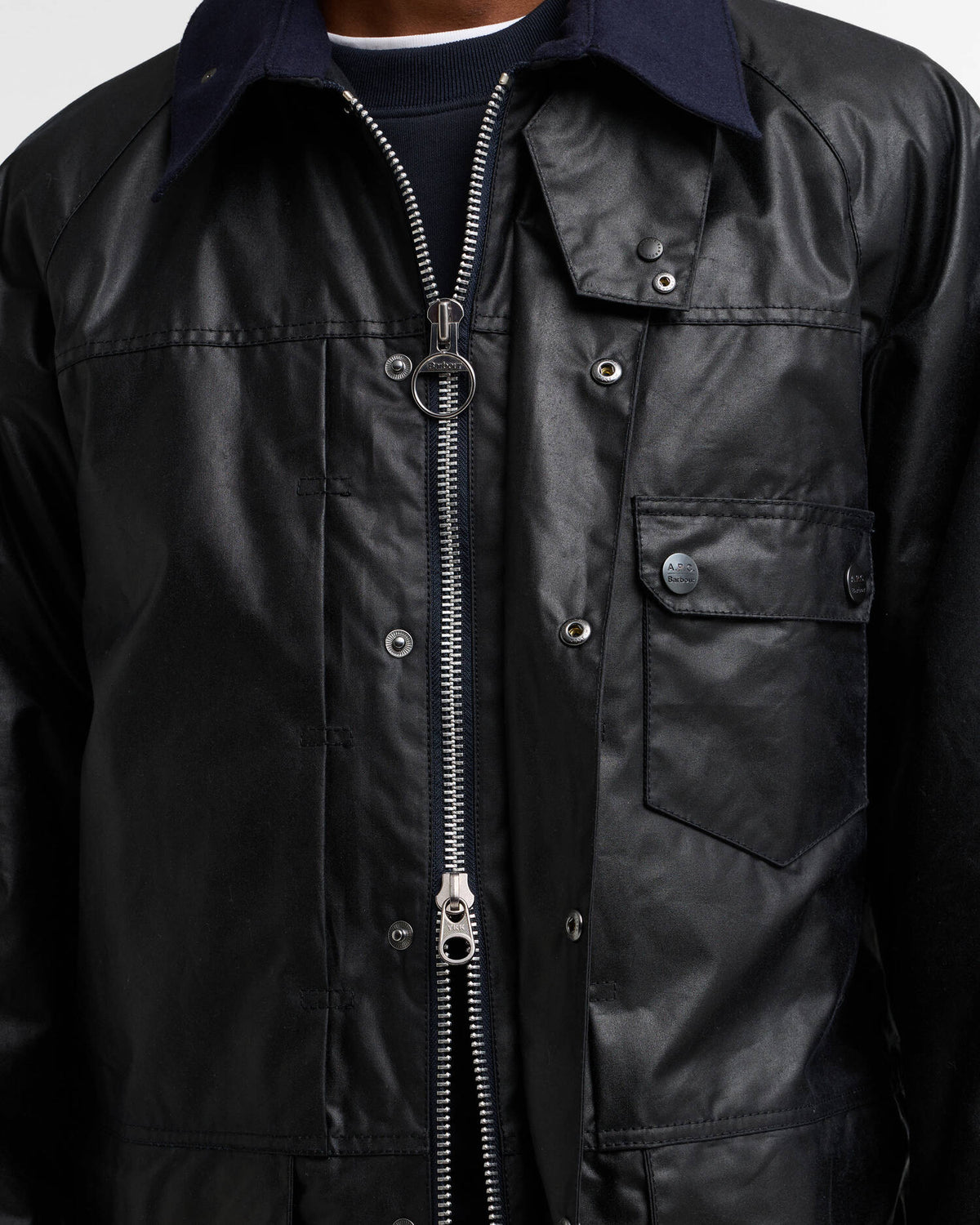 Barbour - VEste Beaufort Barbour x A.P.C. Dark Navy
