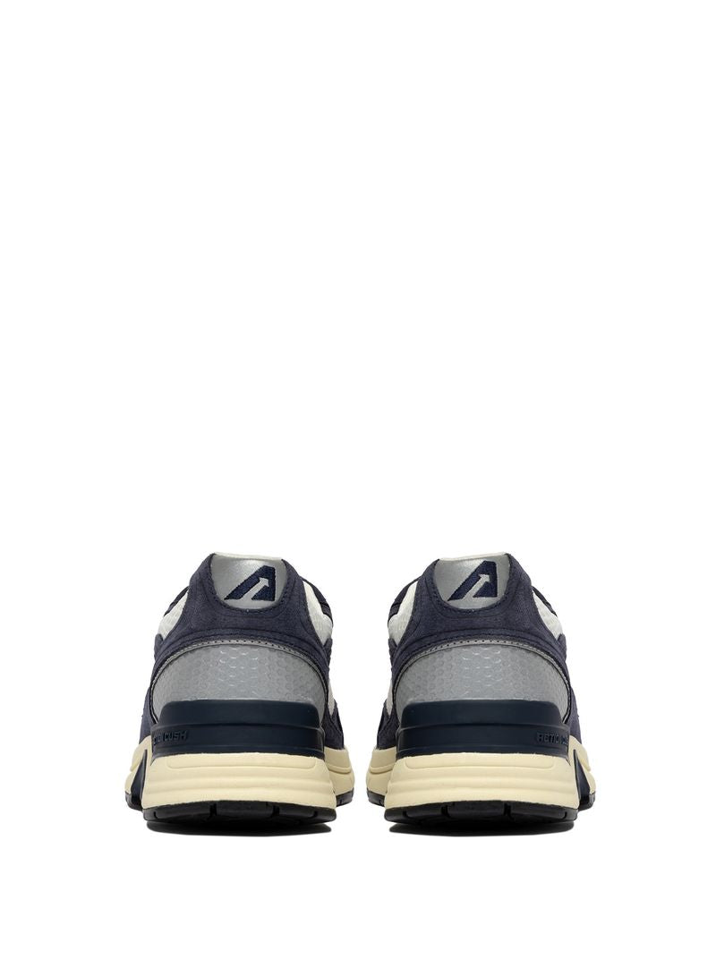 AUTRY - Basket Hyperway Suede Bicolore /Mesh SP Blue /silver