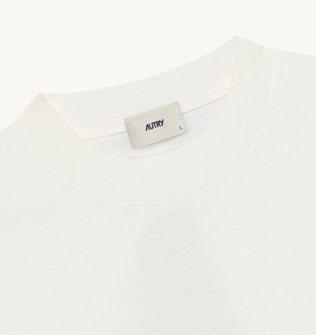 Autry - T-Shirt Unisex Heritage Effet Usé Blanc