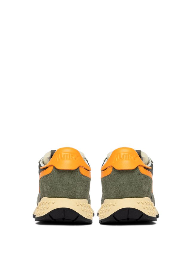 AUTRY - Basket Reelwind en Suede/3C sGreen/OrangeFl