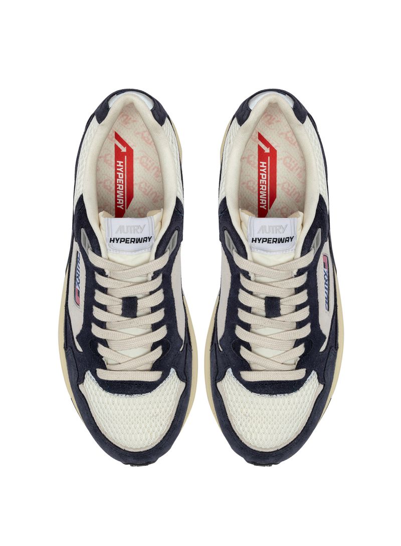 AUTRY - Basket Hyperway Suede Bicolore /Mesh SP Blue /silver