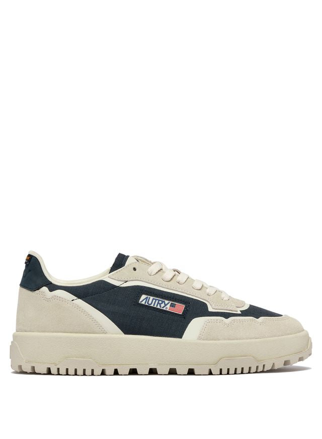 AUTRY - Basket Wildspace en Cordura/suede SpBlue/Crm