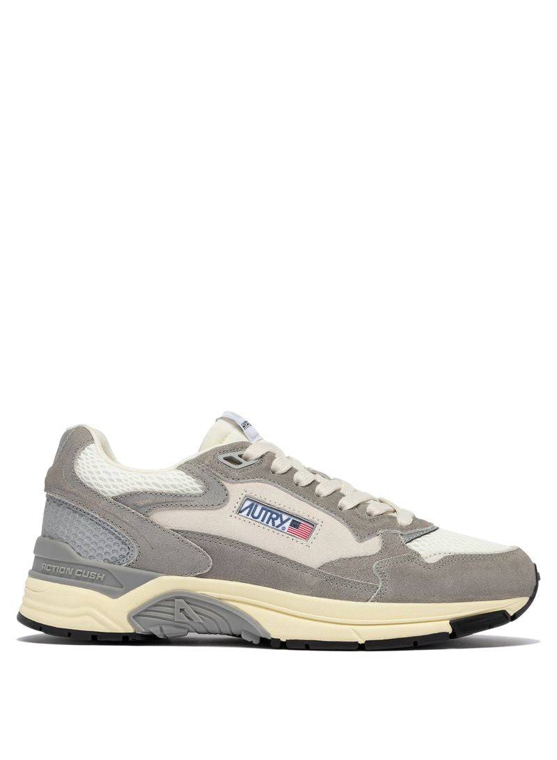 AUTRY - Basket Hyperway Suede/Mesh Plumb/silver
