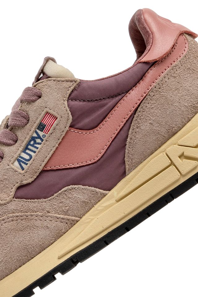 AUTRY - Basket Reelwind suede/Net Rose/desert Sand
