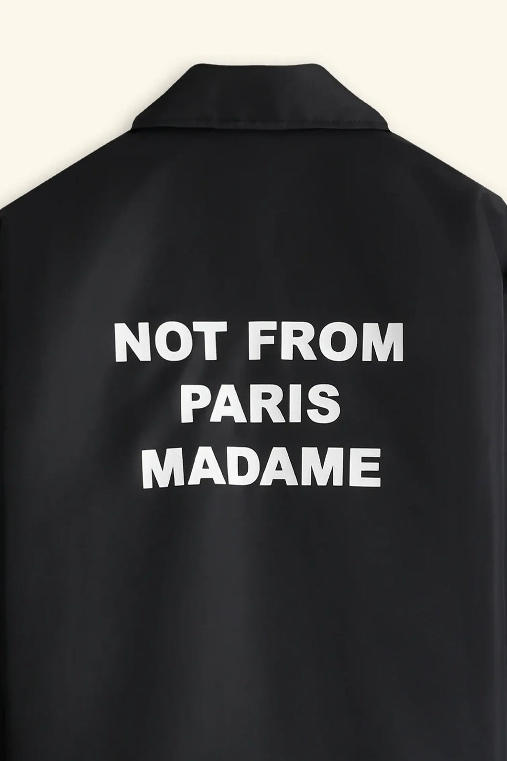 Drôle de Monsieur - Veste Slogan Black