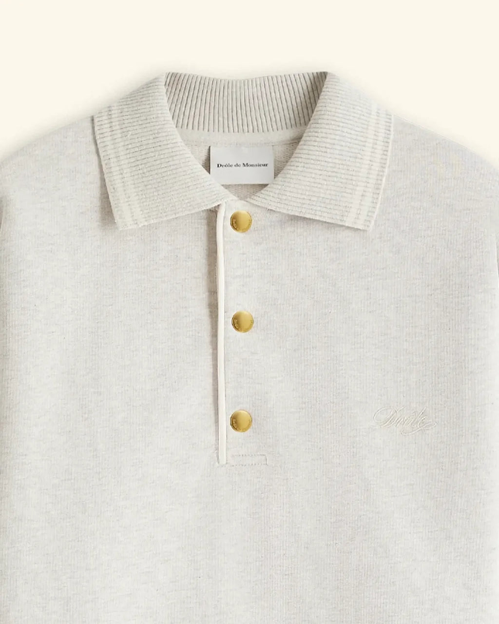 Drôle de Monsieur - Le Polo Drôle Grey