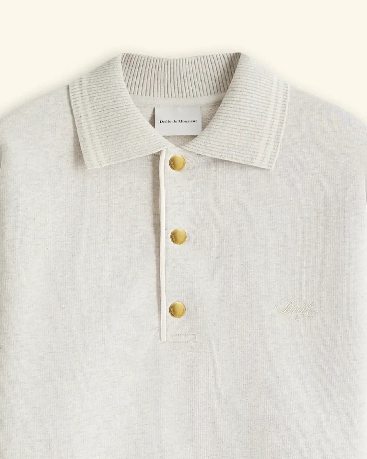 Drôle de Monsieur - Le Polo Drôle Grey