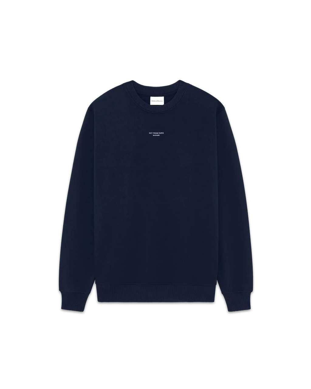 Drôle de Monsieur - Sweat Slogan Classique bleu marine