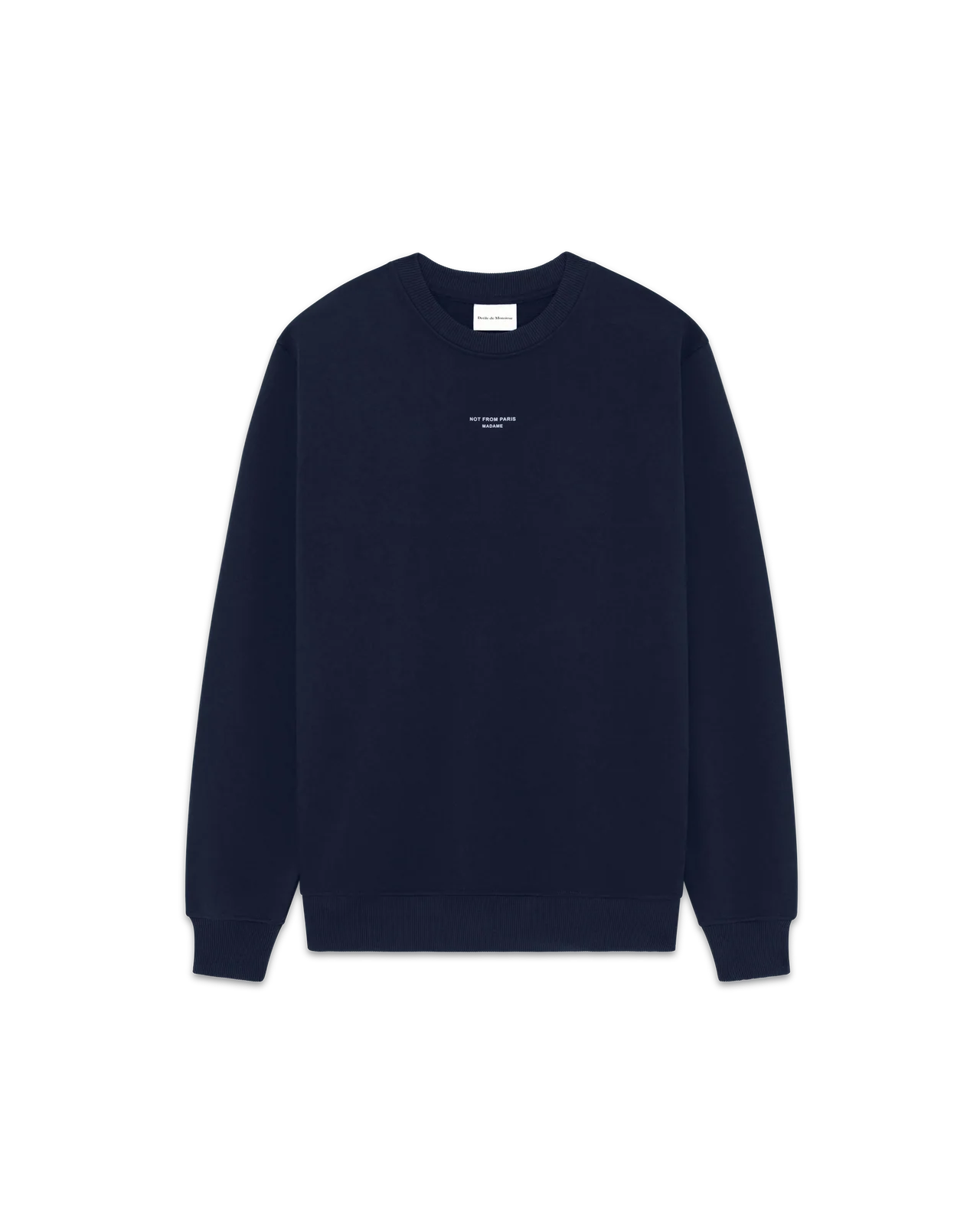 Drôle de Monsieur - Sweat Slogan Classique bleu marine