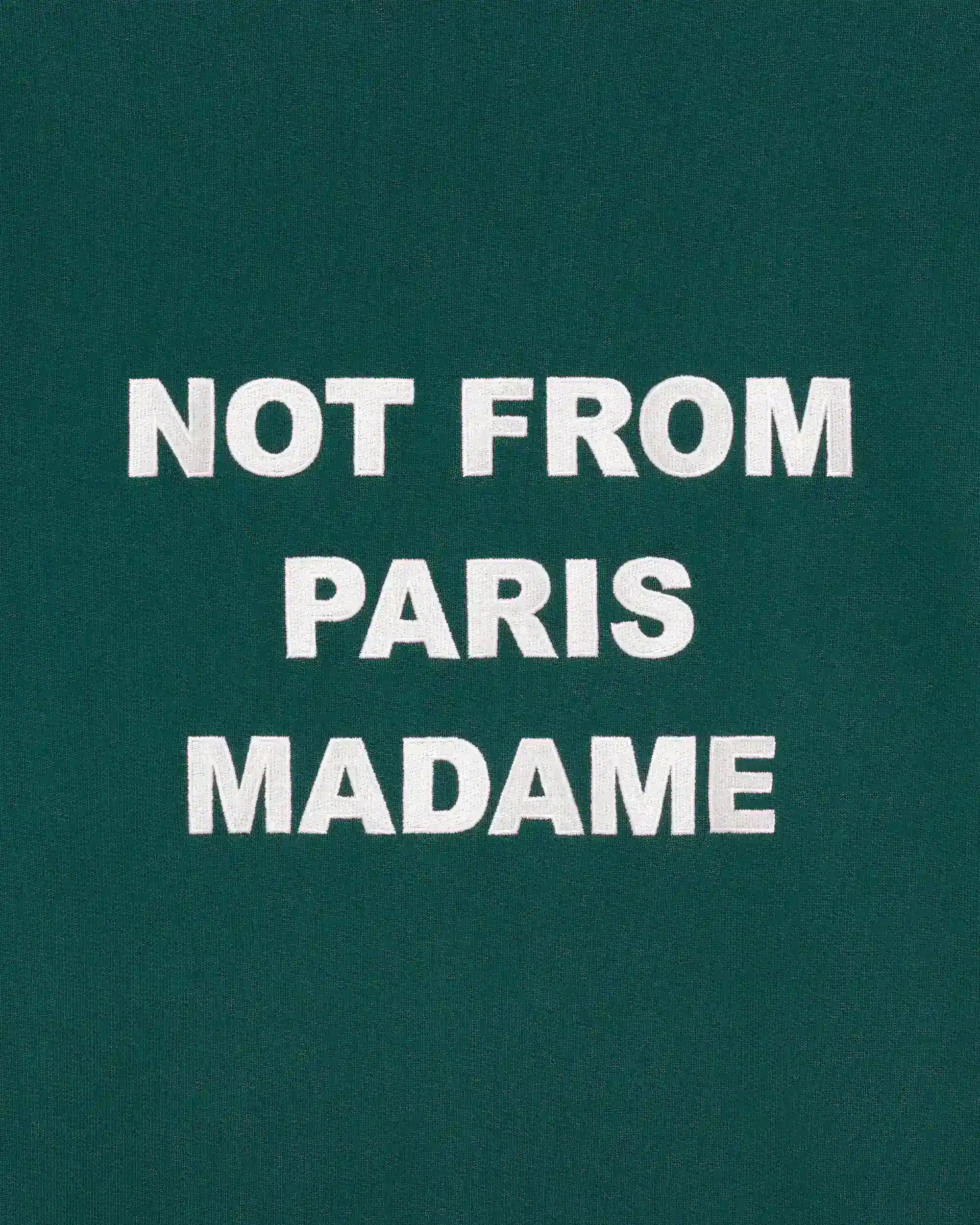 Drôle de Monsieur - Sweat Slogan Vert Foncé
