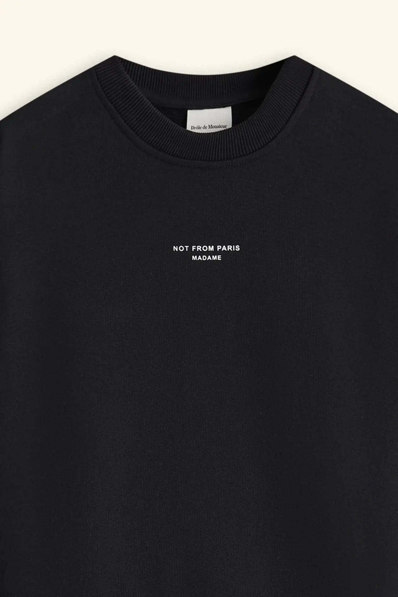 Drôle de Monsieur - Sweatshirt Slogan Classique Black