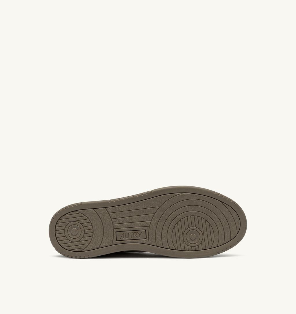 AUTRY - Basket Medalist Low Tricolor suede Giungla/White/antilop
