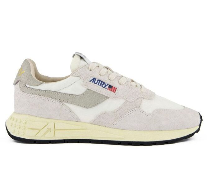 AUTRY - Basket Reelwind en nylon et daim beige