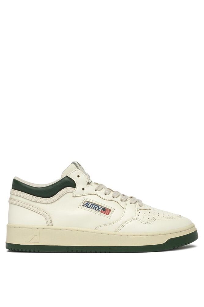 AUTRY - Basket Medway en cuir Marshmallow et Mountain