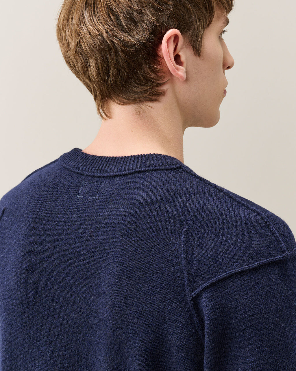C.P. Company - Pull lambswool crewneck lens Total Eclipse